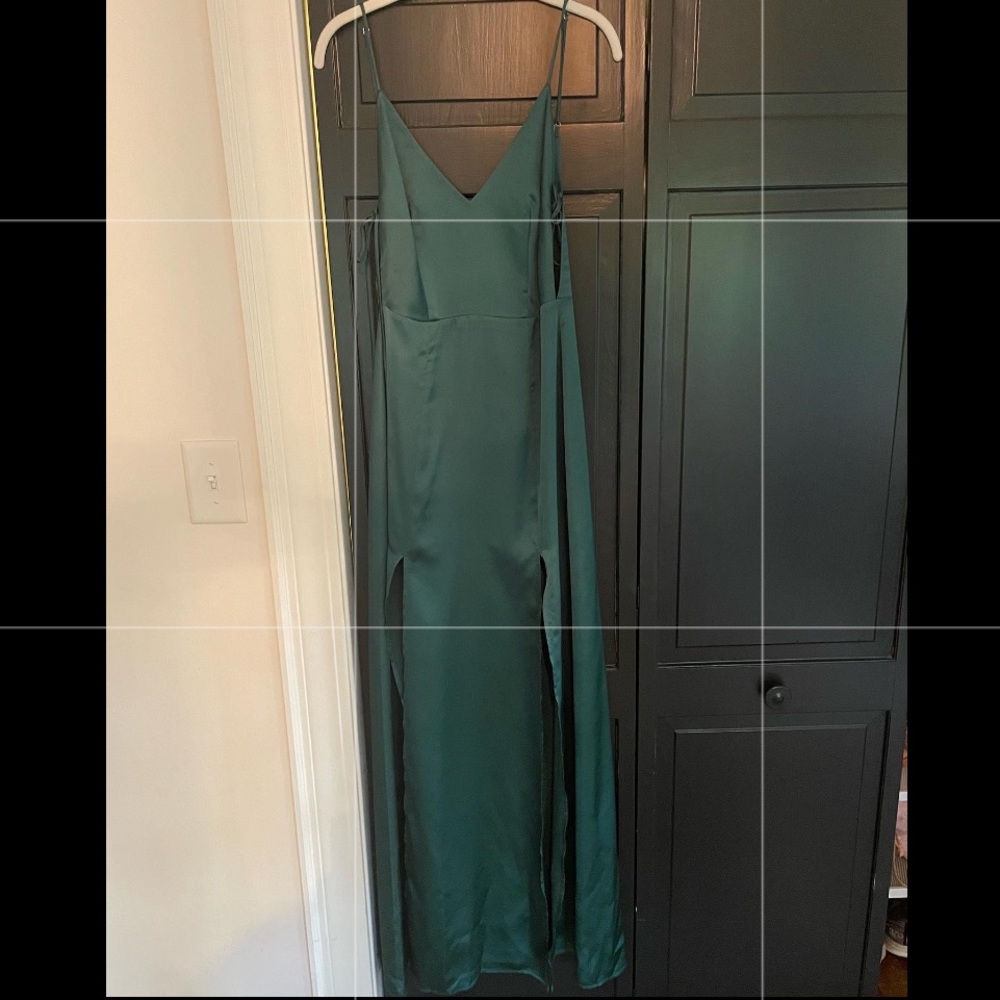 Satin maxi dress
